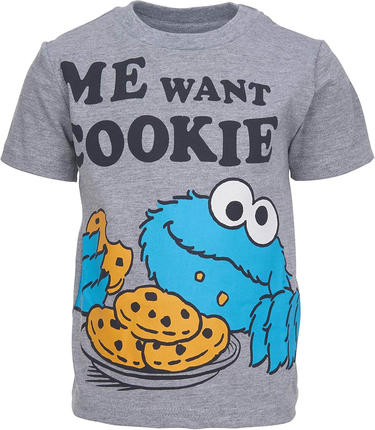 Sesame Street Toddler Boy Girl 4 Pack T-Shirts Elmo Oscar Big Bird Cookie Monster: Clothing