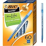 Round Stic Ballpoint Pen, Blue Ink, Medium Point, 1.0 mm, 60 per Box