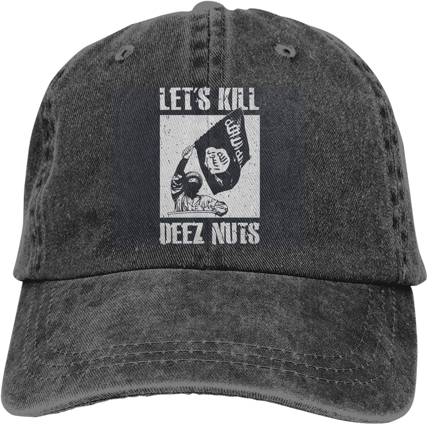 Deez Nuts Baseball Cap, Adjustable Vintage Cotton Denim Dad Hat for