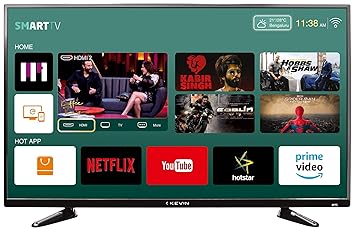 Kevin 102 cm (40 Inches) Full HD LED Smart TV KN40S (Black) (2019 Model)