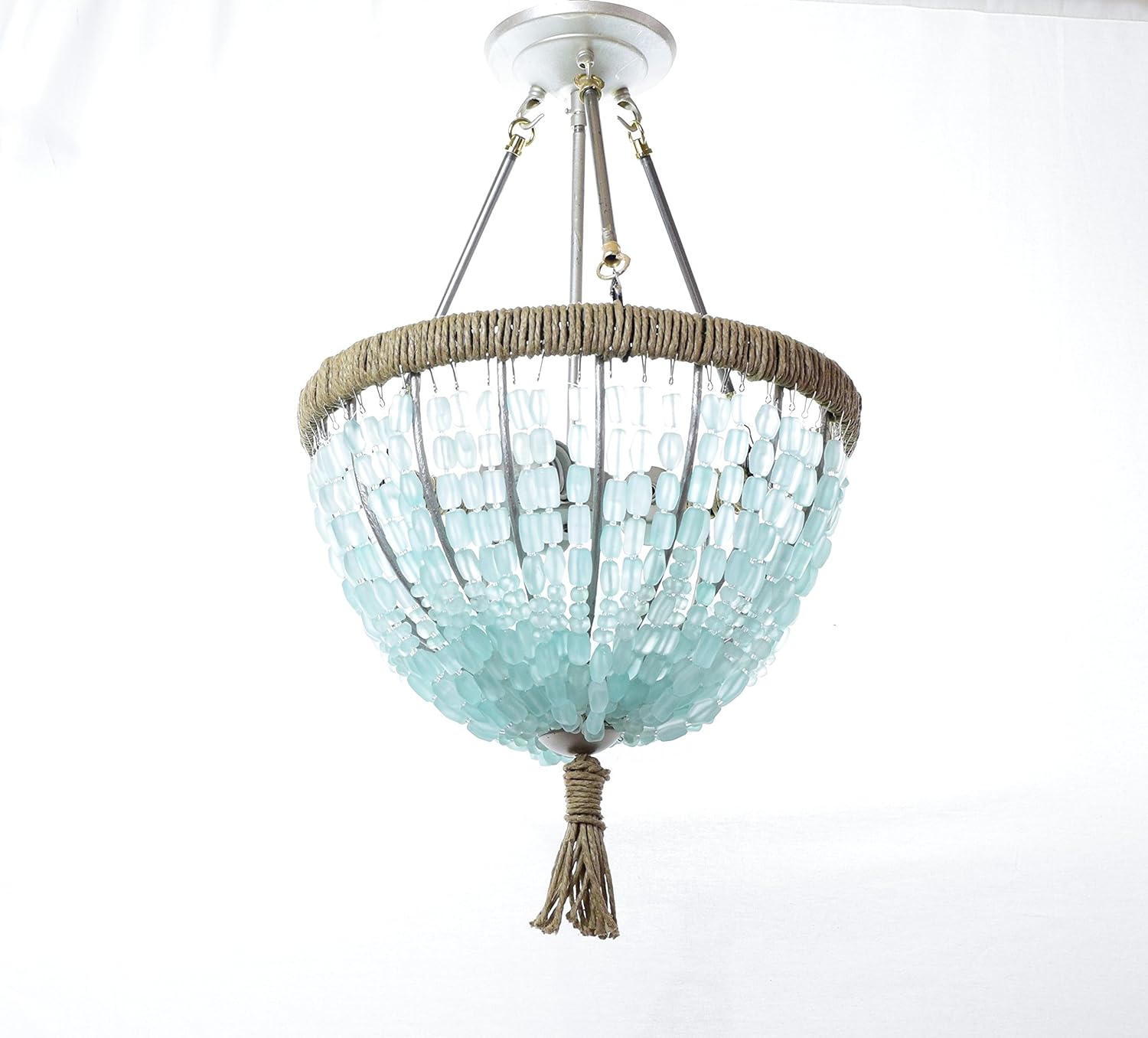 Sea Glass Nugget Open Chandelier 