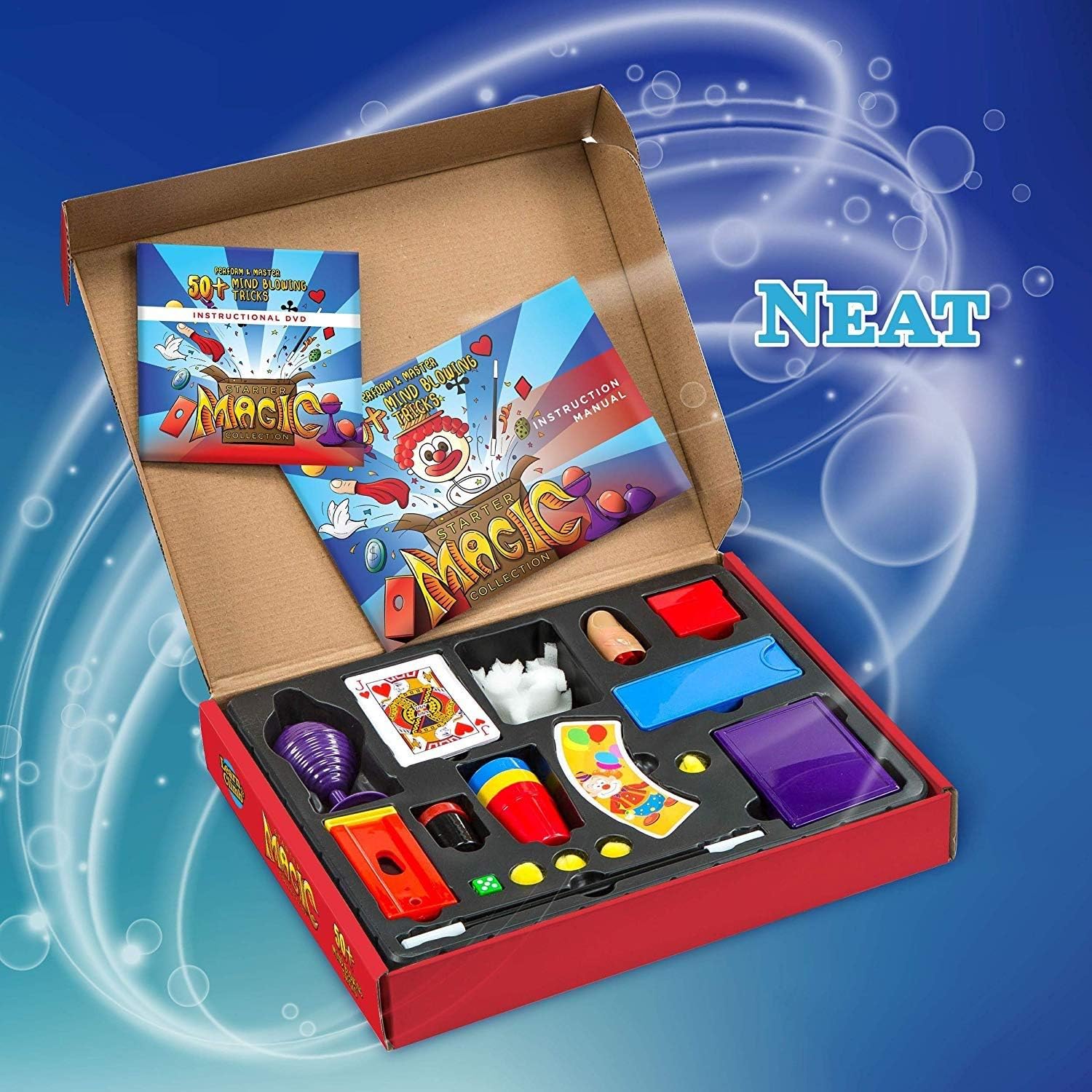 Learn & Climb Magic kit Set for Kids - 50+ Magic Tricks. Clear Instruction Manual & DVD: Toys & Games