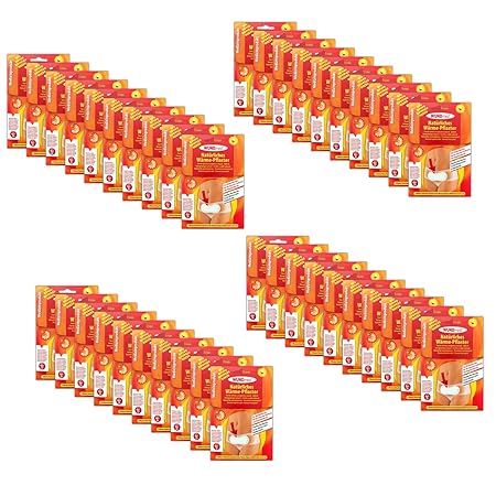 40x Wärmepads Regelschmerzen | Regel Periode Schmerzpflaster | Wärmepflaster Unterleib