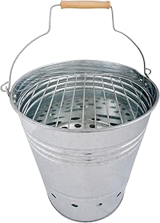 Esschert Design Grill-Kübel, Eimer, Grill mit Griff, 35x31x34 cm
