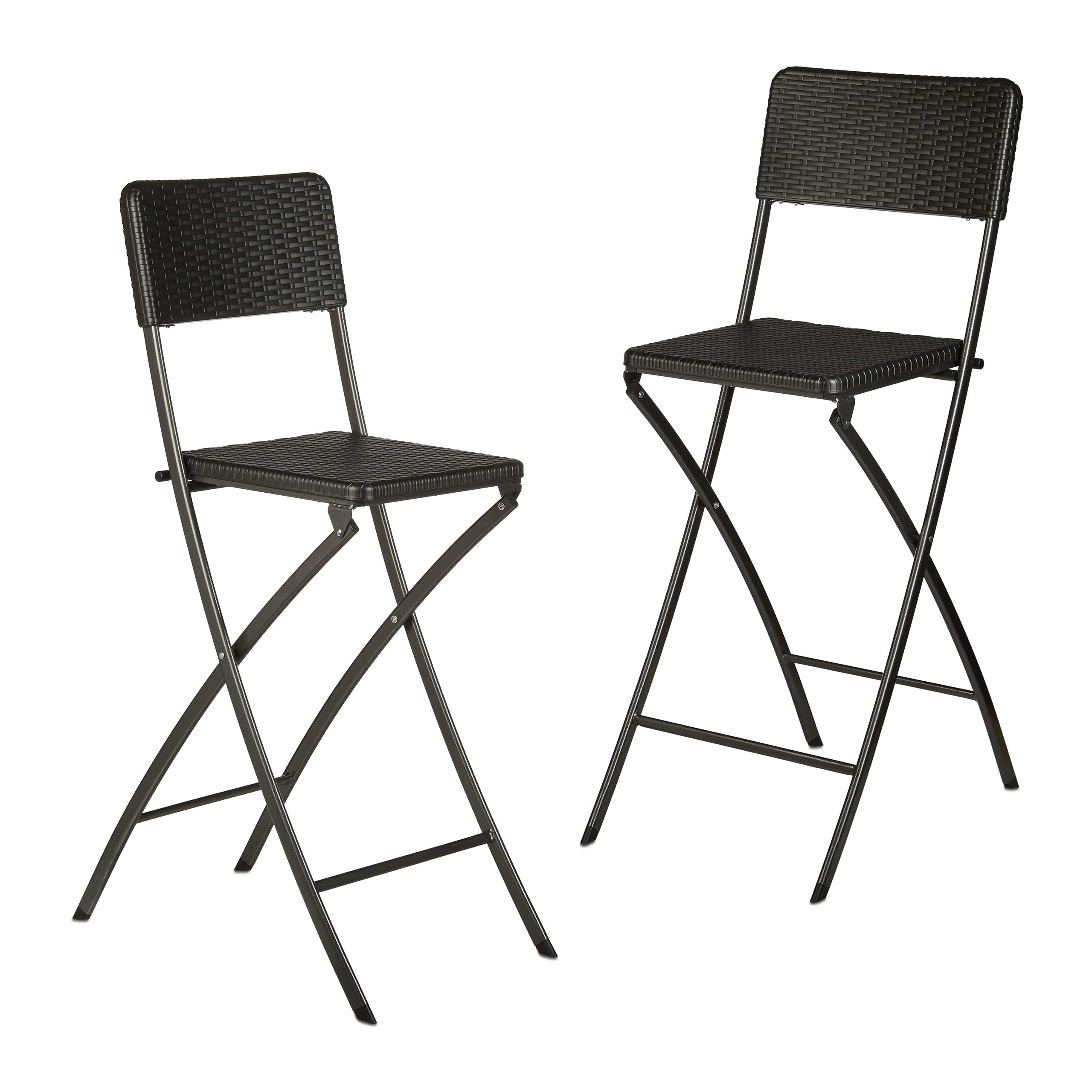 Relaxdays Bastian Folding Bar Stools Relaxdays Bastian Folding Bar Stools
