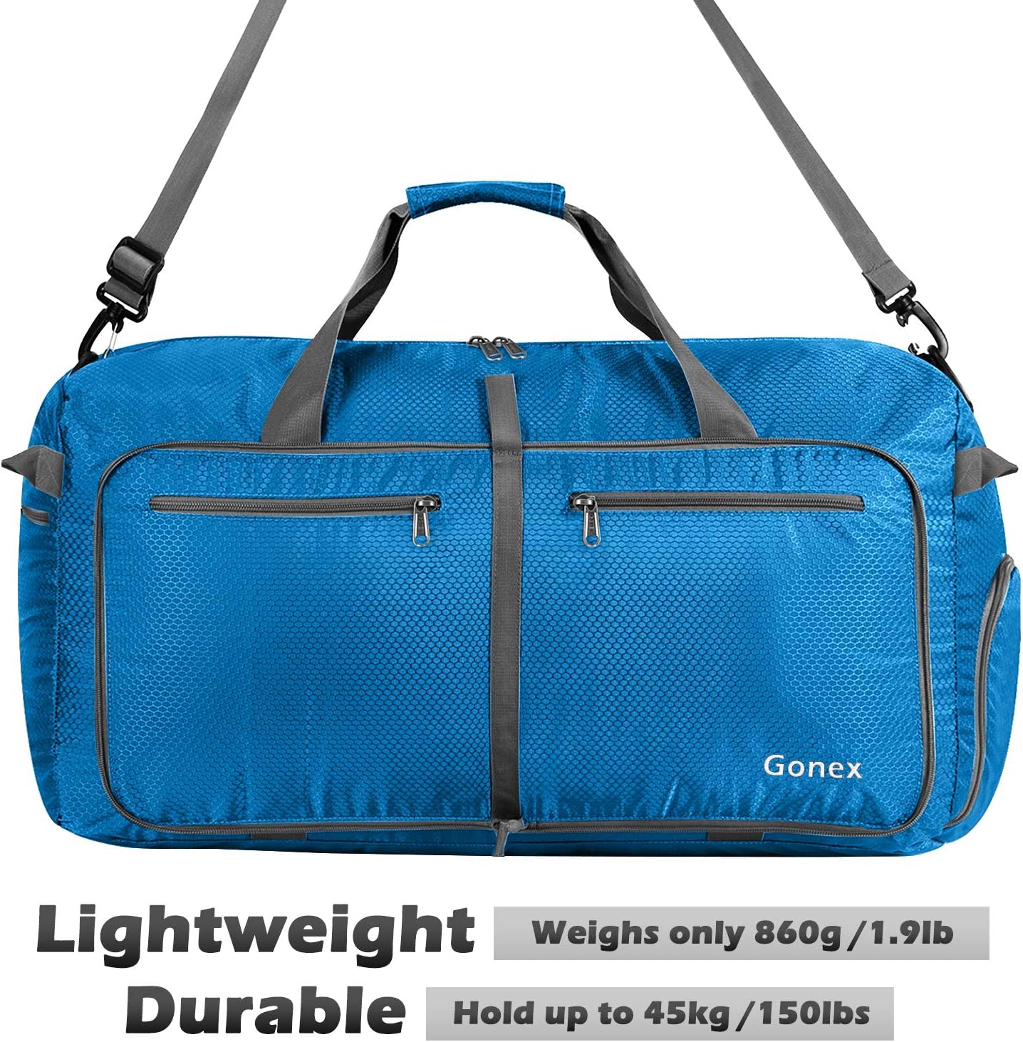Gonex 150L Large Foldable Travel Duffle Bag with Shoes Compartment - Image 5