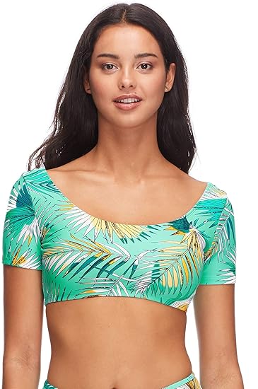 short sleeve bikini tops