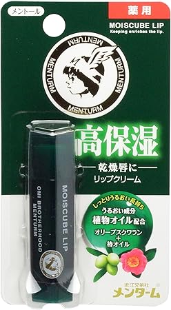 Amazon Co Jp メンターム モイスキューブリップ メントール 4g 医薬部外品 ビューティー