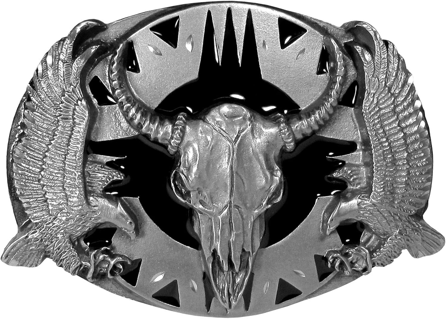 diamond skull belt buckle
