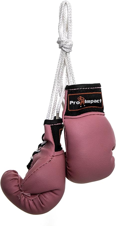 mini pink boxing gloves