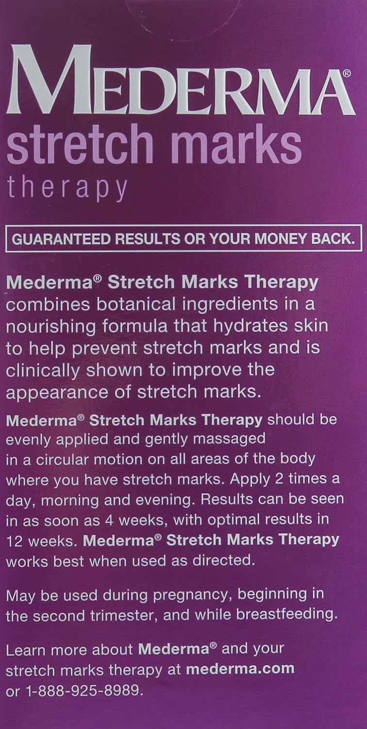 Mederma Stretch Marks Therapy - Hydrates to Help Prevent Stretch Marks - Clinically Shown to Produce Noticable Improvement in 4 Weeks- Dermatologist Recommended - 5.29 oz, Ivory (MERZ429530) : Maternity Skin Care Products : Beauty