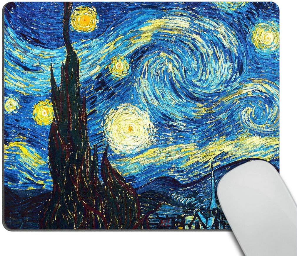 Wasach The Starring Night Customized Rectangle Non-Slip Rubber Mousepad Gaming Mouse Pad mat, MultiColor 07, 240mmX200mmX3mm