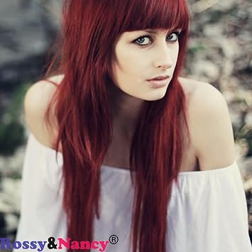 Amazon Com Rossy Nancy Bangs Clip In Hair Extensions Front Bang