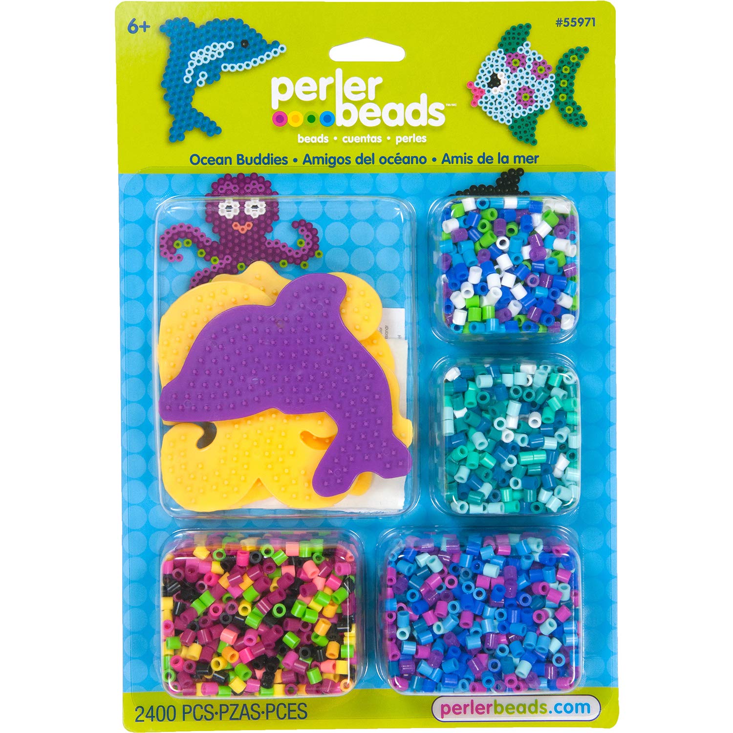 Perler Beads Ocean Buddies Ocean Bead Activity Crafts for Kids, 2400