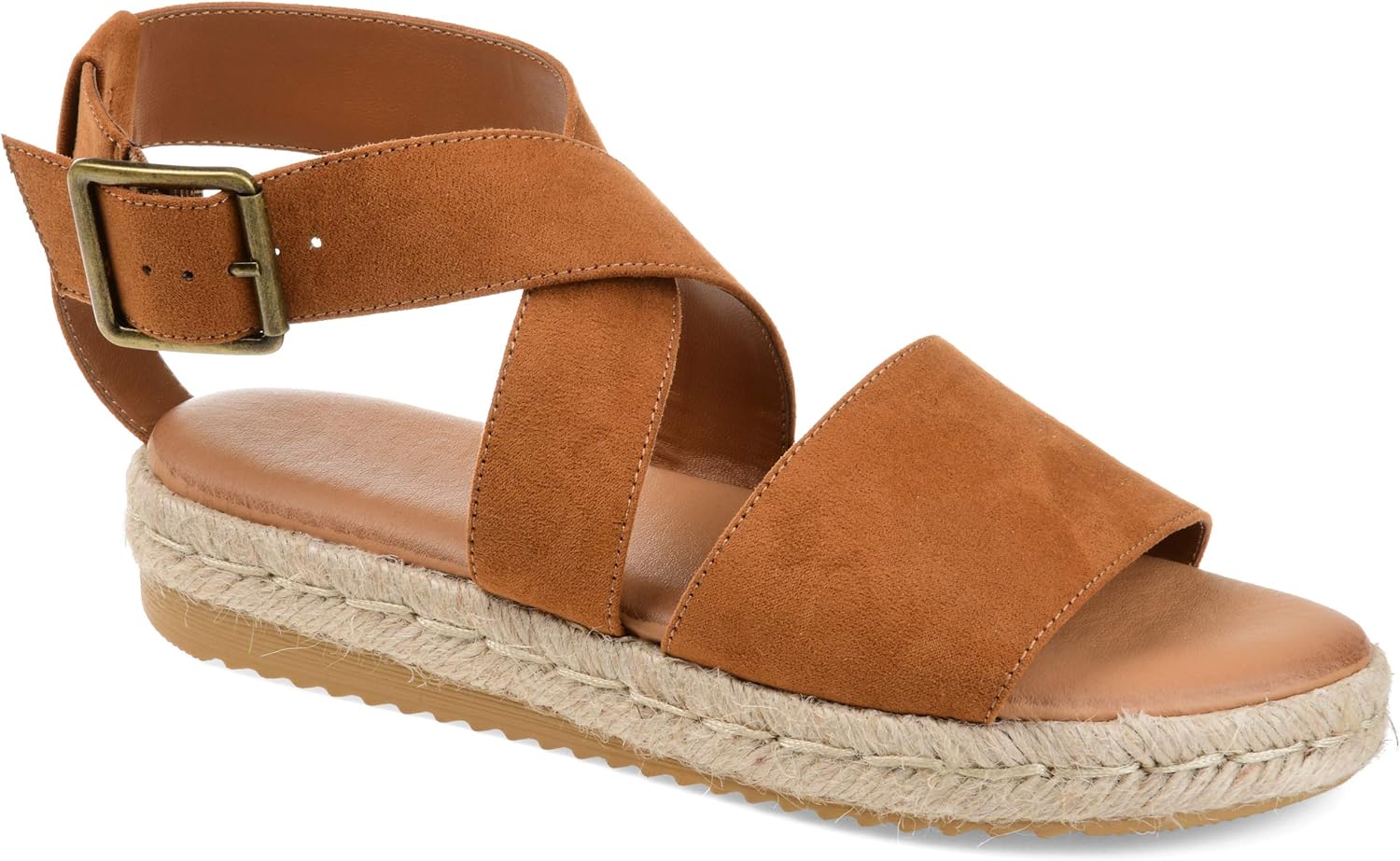 journee collection trinity espadrille platform sandal