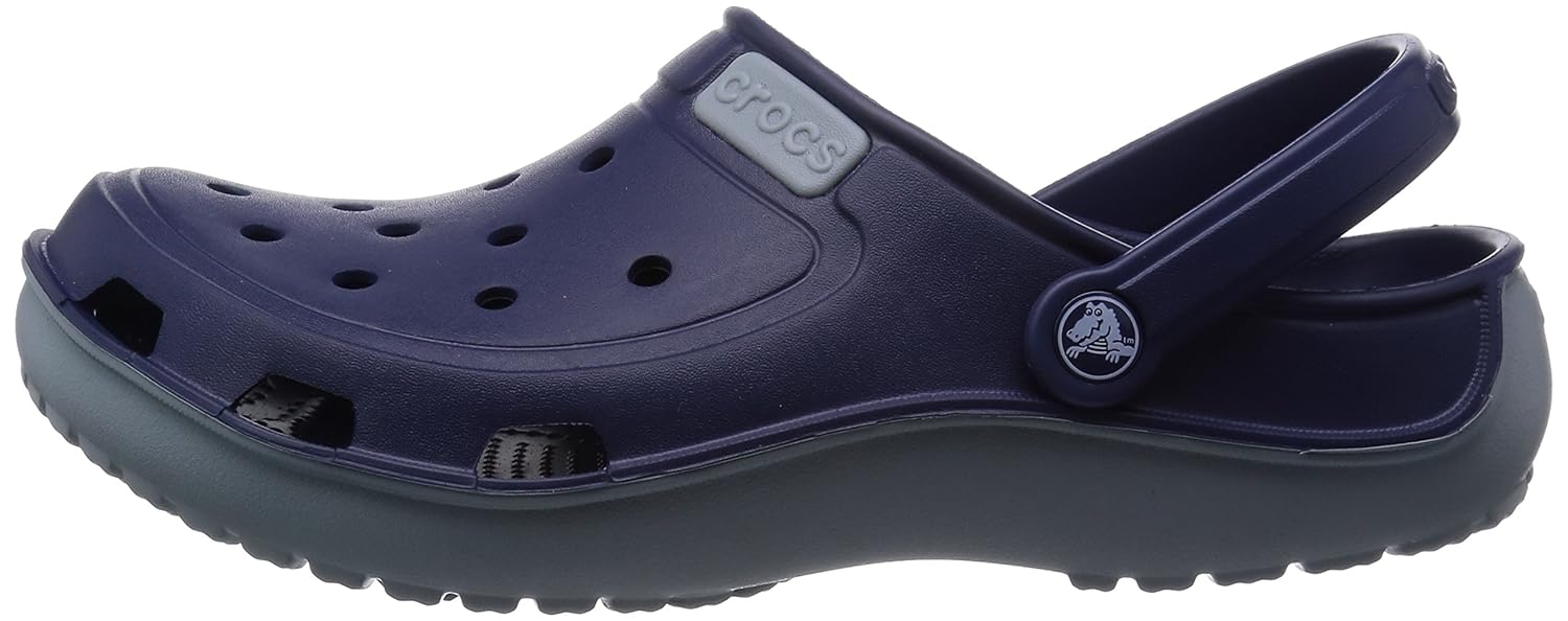 crocs unisex duet wave rubber clogs and mules