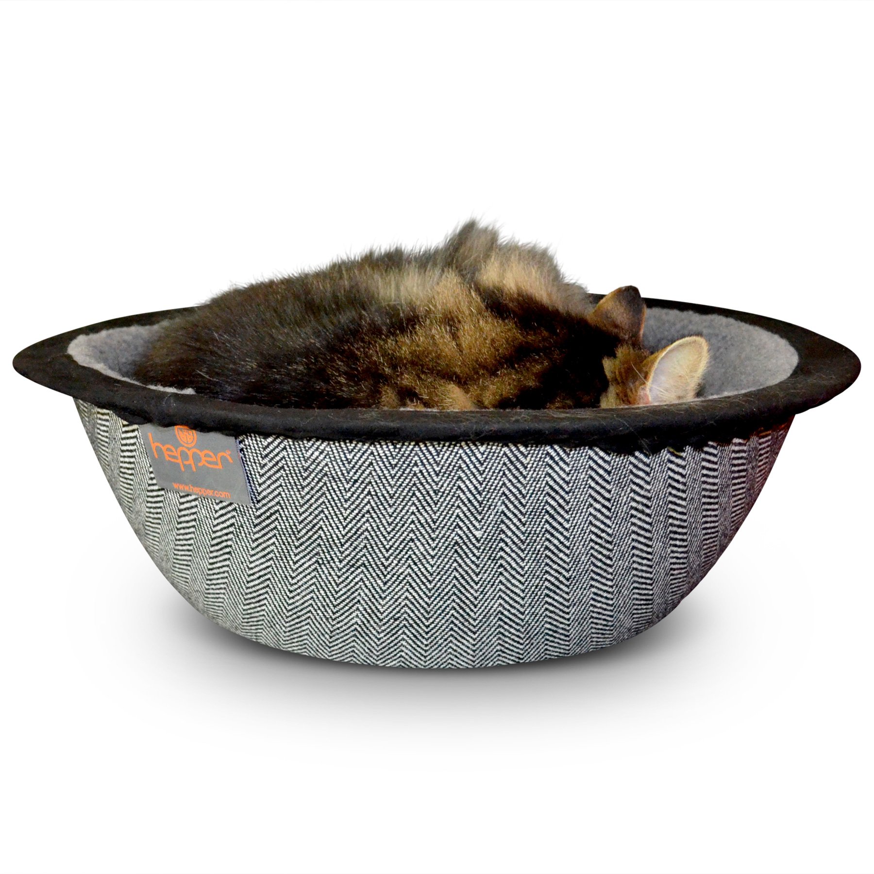 Hepper Nest Cat Bed Modern Cat Furniture Cat Bowl with Removable