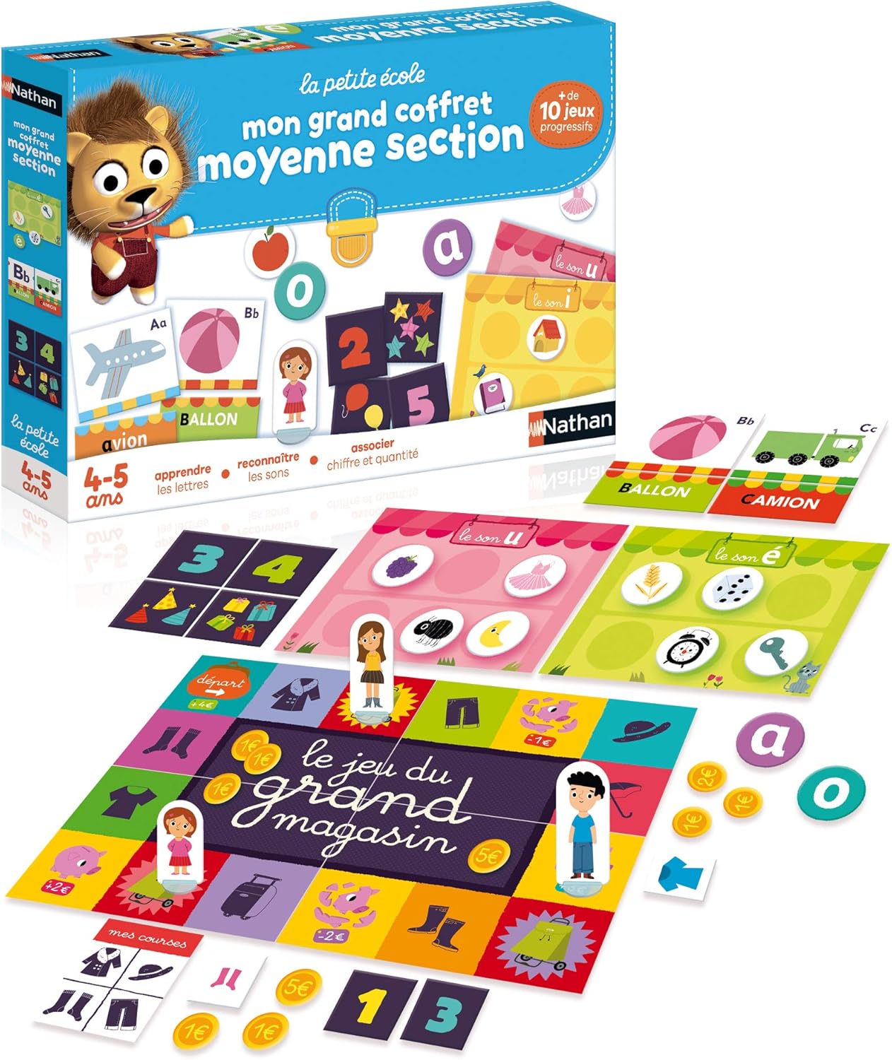 Nathan Moyenne Section Coffret Educatif Des 4 Ans Amazon Fr Jeux Et Jouets