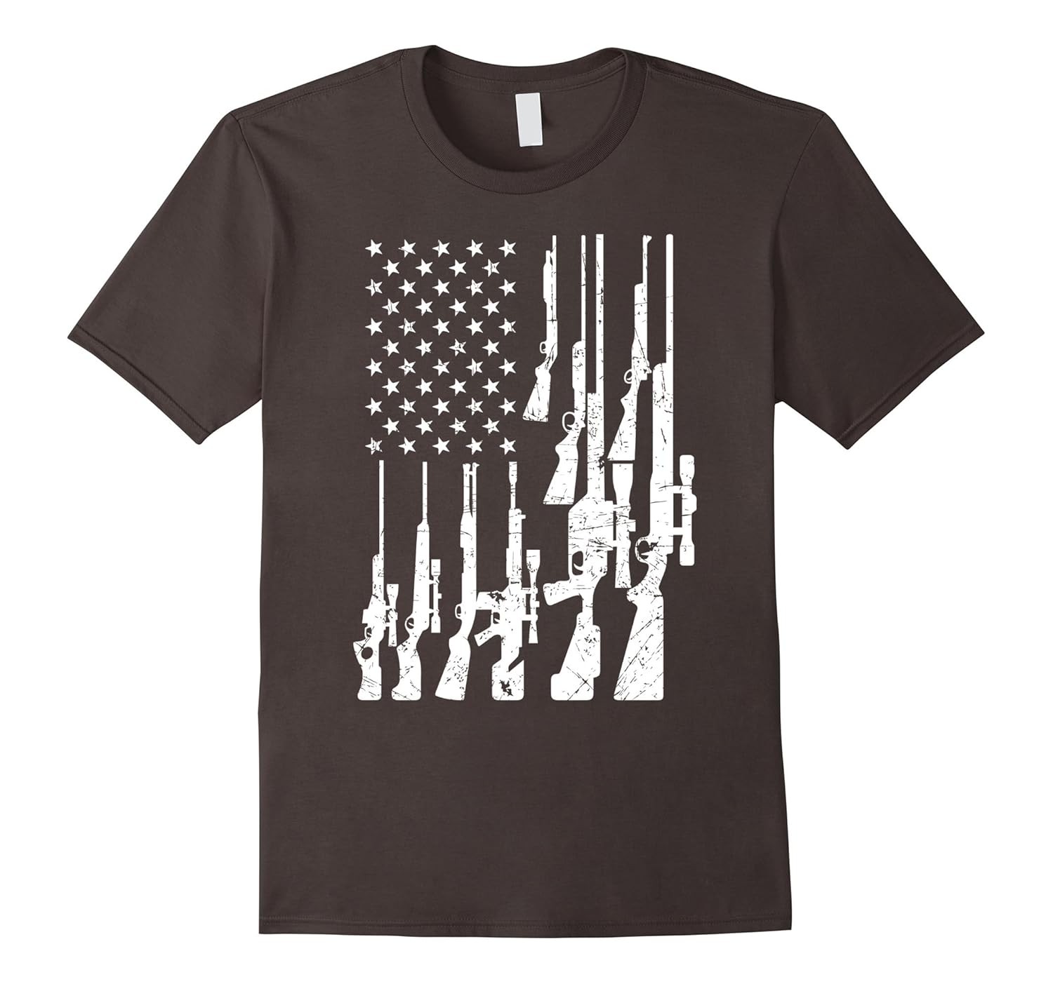 Gun T Shirts Machine Gun 2nd Amendment American Flag ShirtPL Polozatee