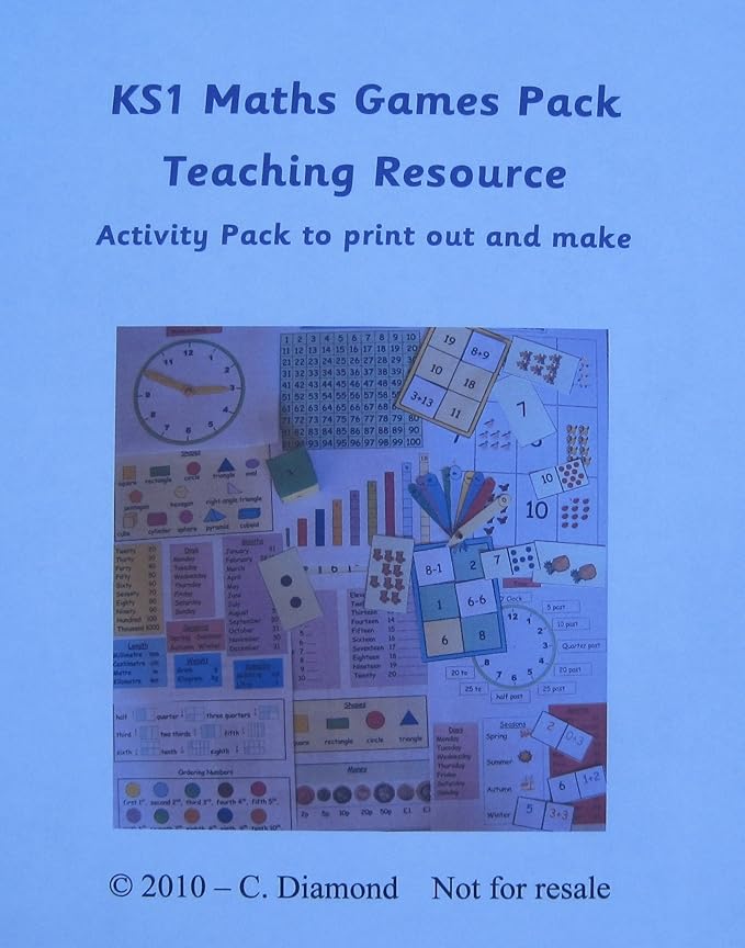 KS1 Maths Games Pack and Maths Mats Teaching Resources pdf file to