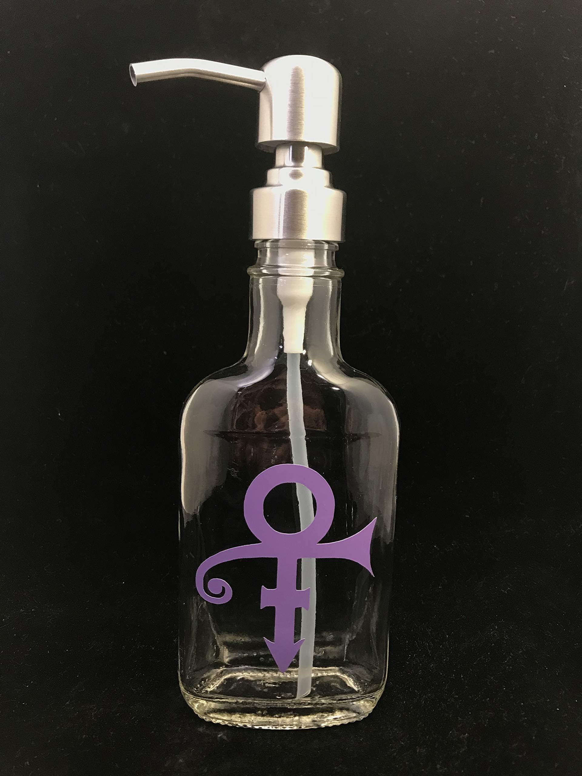 Dispenser for Soap Prince Tribute Altered Glass Bottle 200 ml