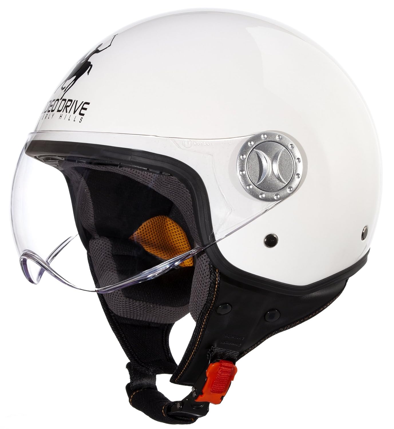 Casco moto Jet Rodeo Drive RD105 Bands Bianco Rosso Verde Vendita