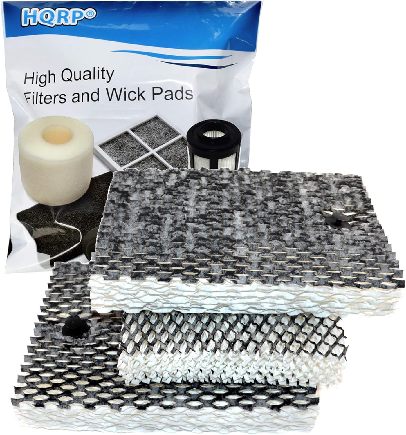 HQRP 3-Pack Filter Compatible with Sunbeam SCM630, SCM630WC, SCM630BC, SCM631, SCM631C, SCM7808, SCM7809, SCM7809P Humidifiers, SF235 Replacement