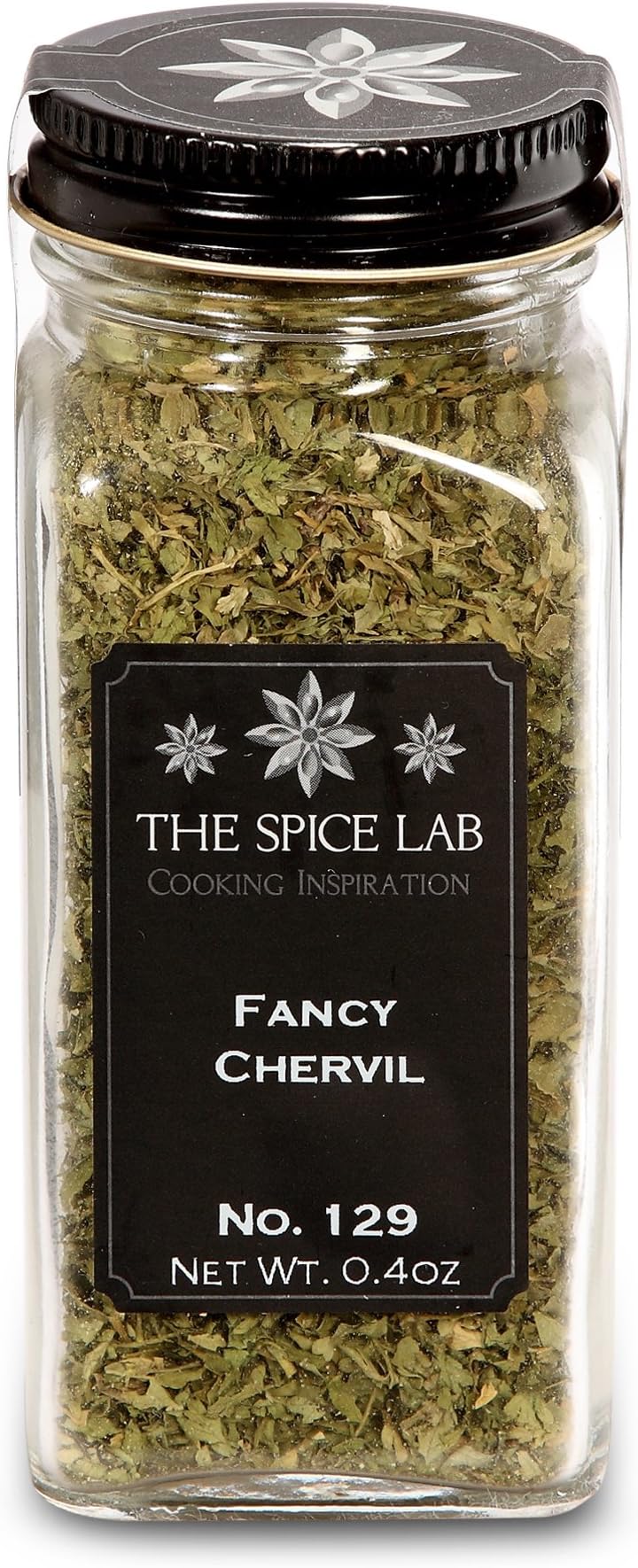 The Spice Lab No. 129 - Fancy Chervil - Kosher Gluten-Free Non-GMO All Natural Spice - French Jar