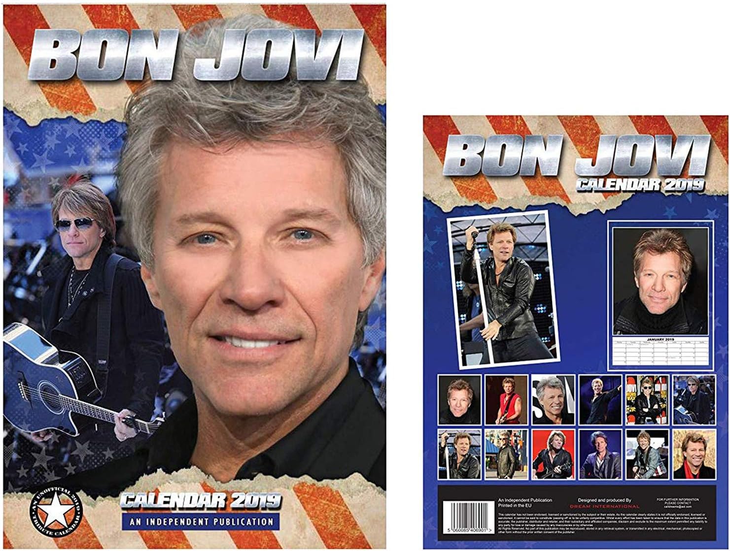 Bon JOVI 2019 Large A3 Poster Size Wall Calendar - Brand New and Factory Sealed by Dream