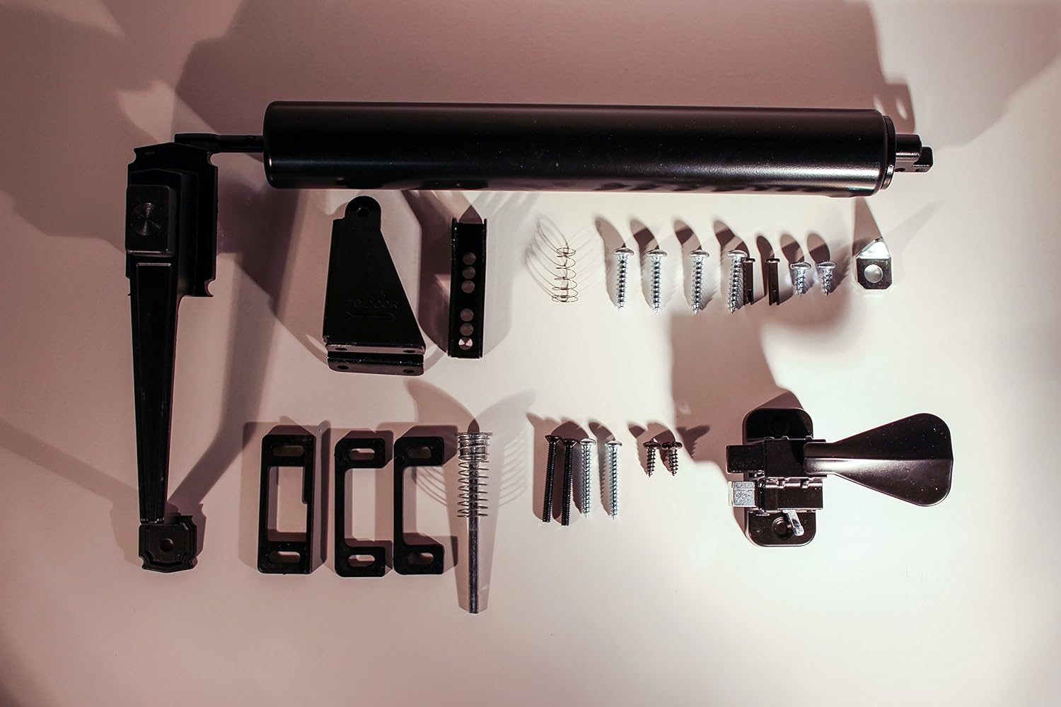 Complete Screen/Storm Door Latch Set with AC4 Door Closer and SD025