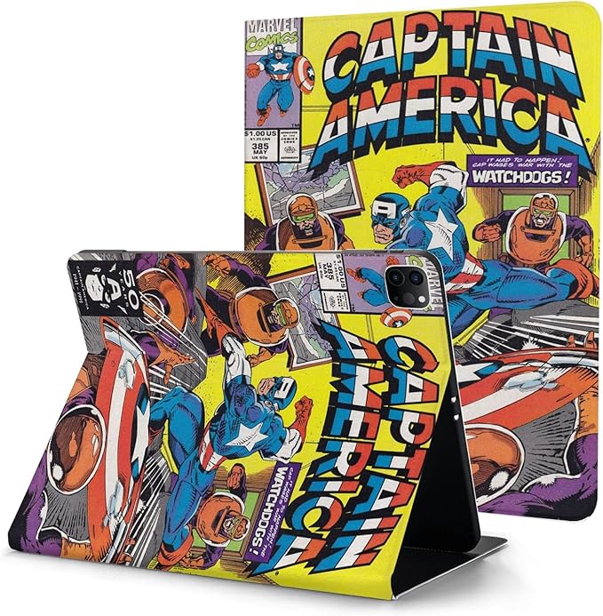 Amazon 漫画レトロコミックキャプテンアメリカスパイダーマンスーパーヒーローアライアンス Ipad Pro 11inch 革保護スリーブ手帳型 軽量 薄型 耐久性 全面保護 傷防止 オートスリープ 磁気吸着 Applepencil収納 家電 カメラ オンライン通販