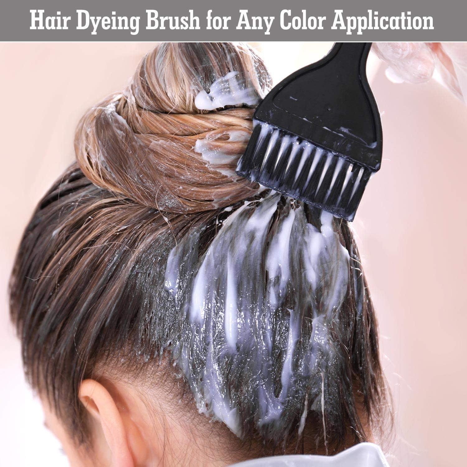 16Pcs Hair Dye Kit, Hair Color Brush And Bowl Set, Hair Bleaching Kit, Folding Bowl, Salon Cap, Ear Cover, Gloves, Weave Comb, Pin Tail Comb for Hair Coloring Bleaching Highlighting Dye Hair Tools: Kitchen & Dining