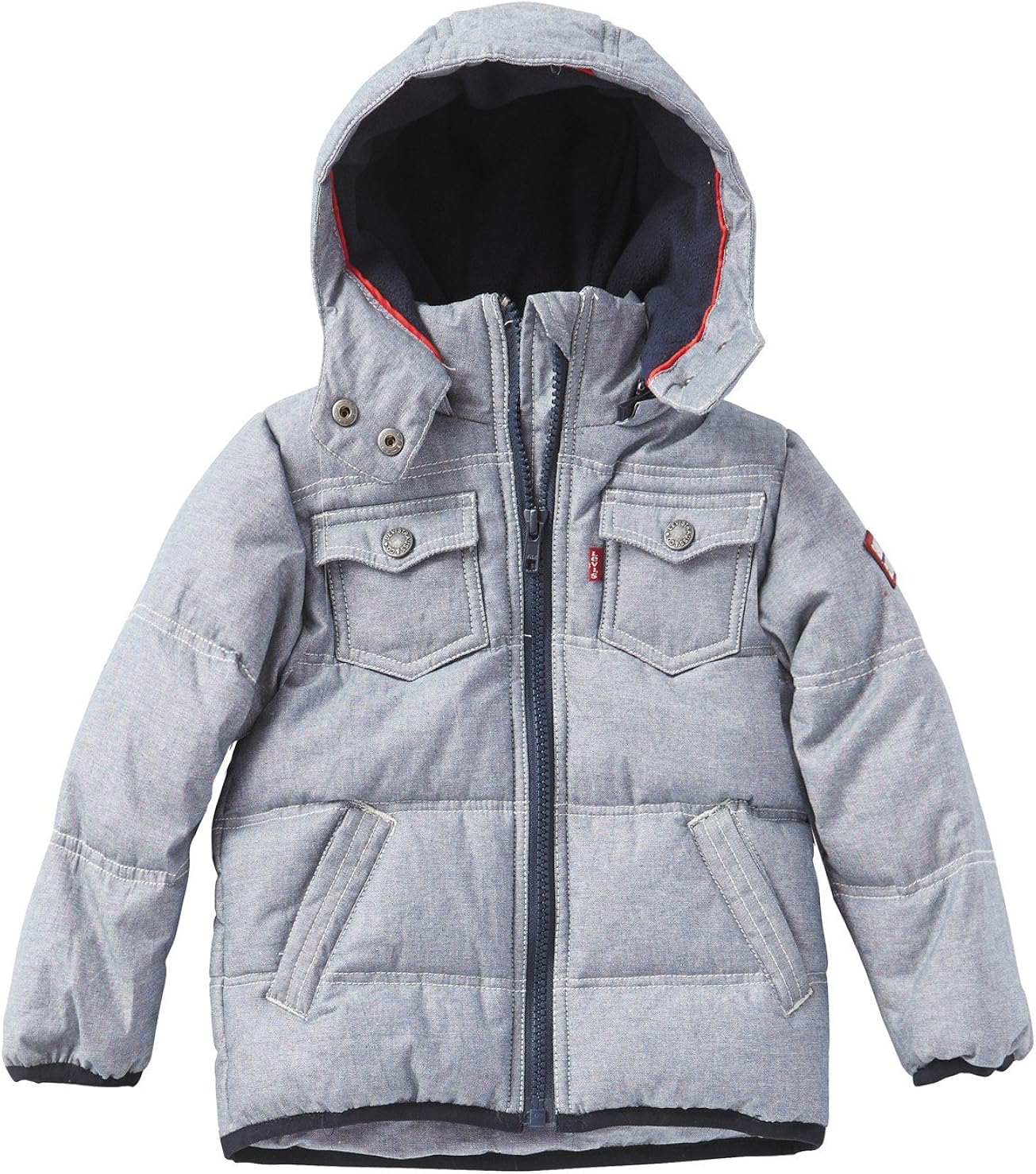 Doudoune Levis Denblo Enfant Gris Et Bleu Amazon Fr Vetements Et Accessoires