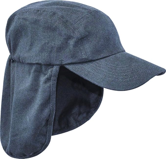 Pro Force Mens Legionnaires HAT 100 Cotton Navy Blue Sun Safe Bush Cap
