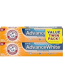 Arm & Hammer Advance White Extreme Whitening Toothpaste, 6 oz Twin Pack (Packaging May Vary)