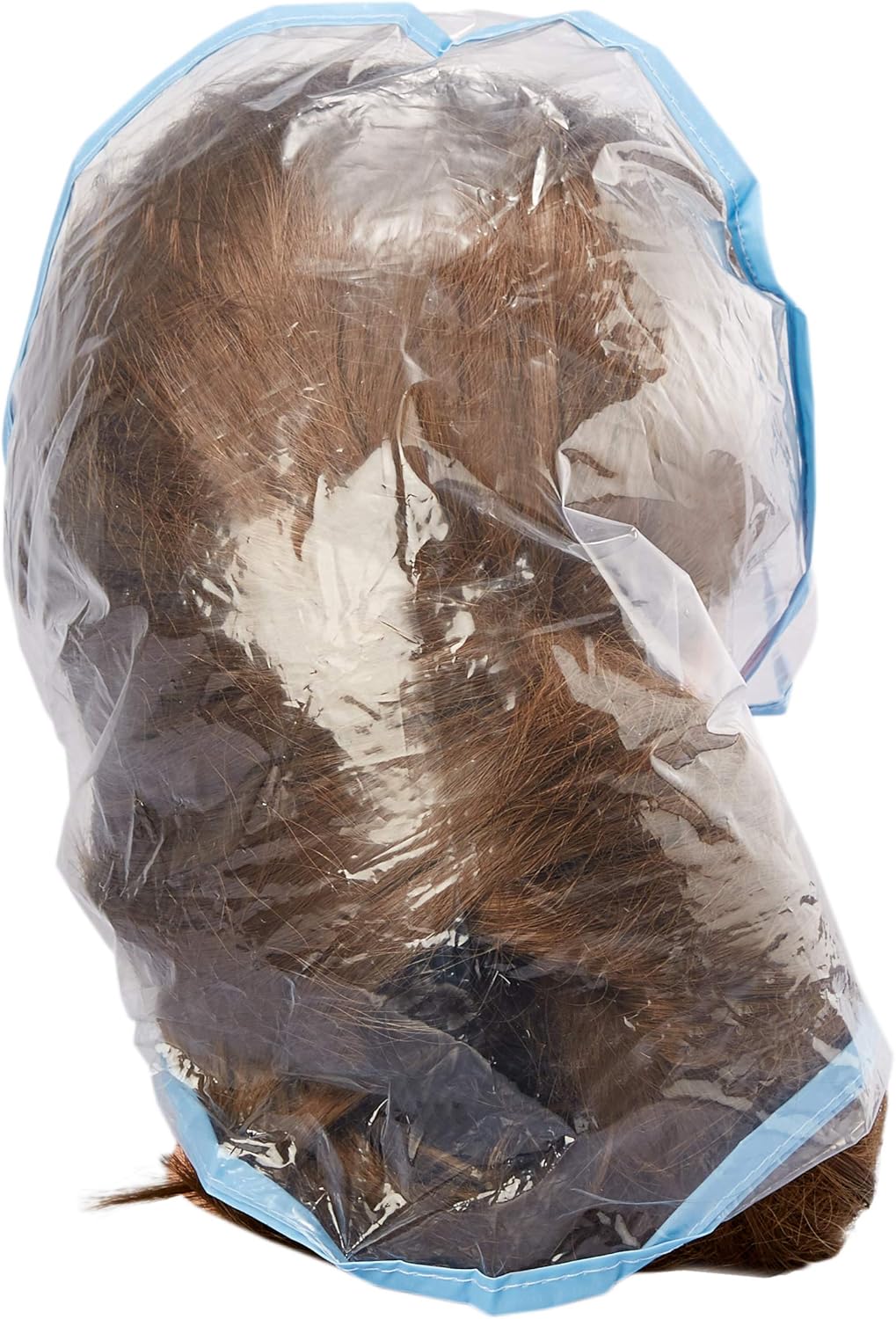 Juvale 12-Pack Clear Waterproof Rain Bonnet Hat with Visor, Transparent with Blue Trim at  Women’s Clothing store