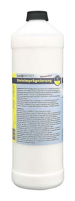 Nanoprotect Steinimprägnierung Konzentrat | Profi Qualität | Vorbeugend gegen Grünbelag und Einschmutzung | 1 kg für ca. 72-1