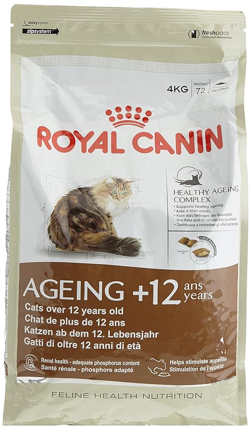 Royal Canin Cat Food Ageing +12 4kg Amazon.co.uk Pet Supplies