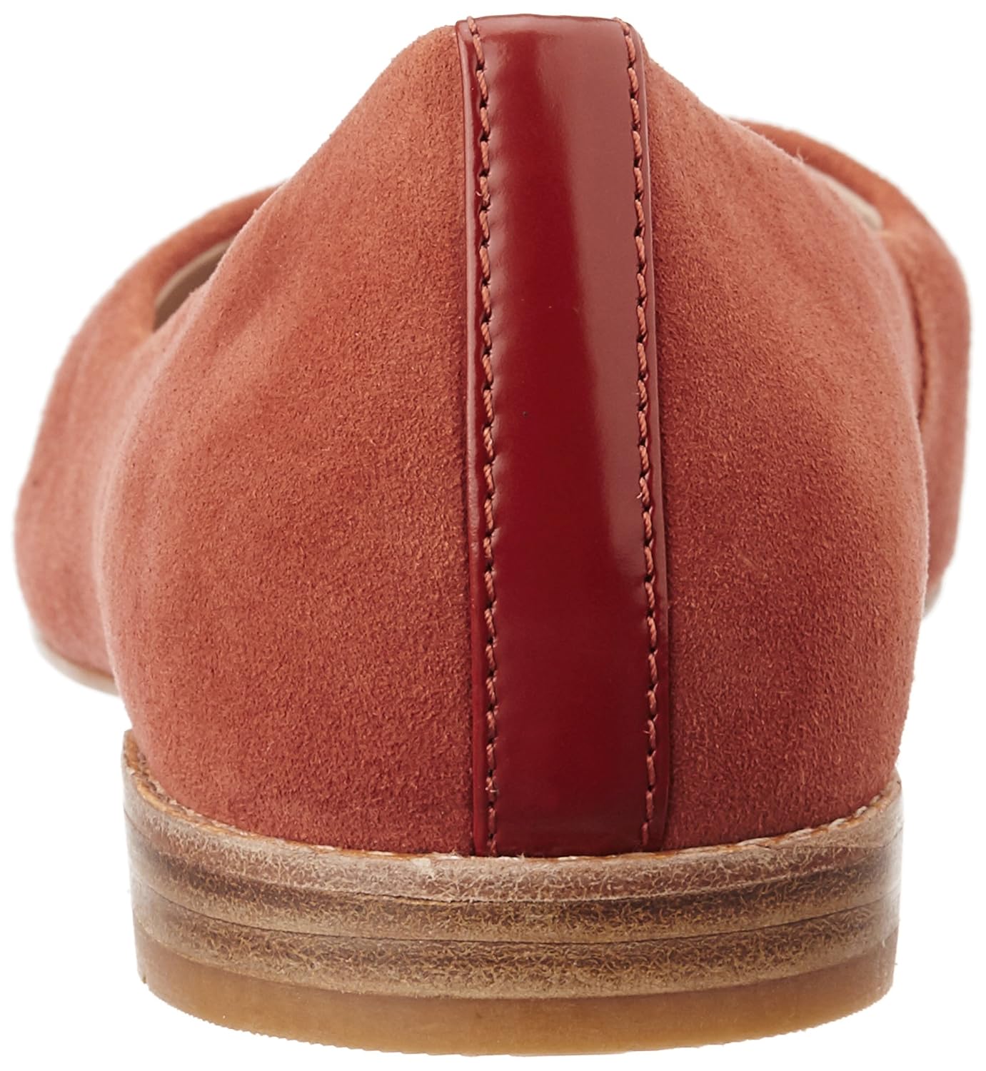 clarks women's festival gold leather ballet flats