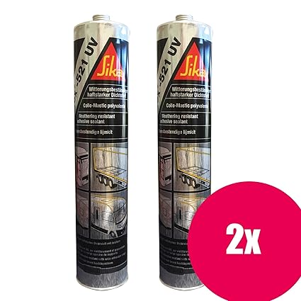 Sikaflex 521 UV schwarz 2er 300ml (=600ml)