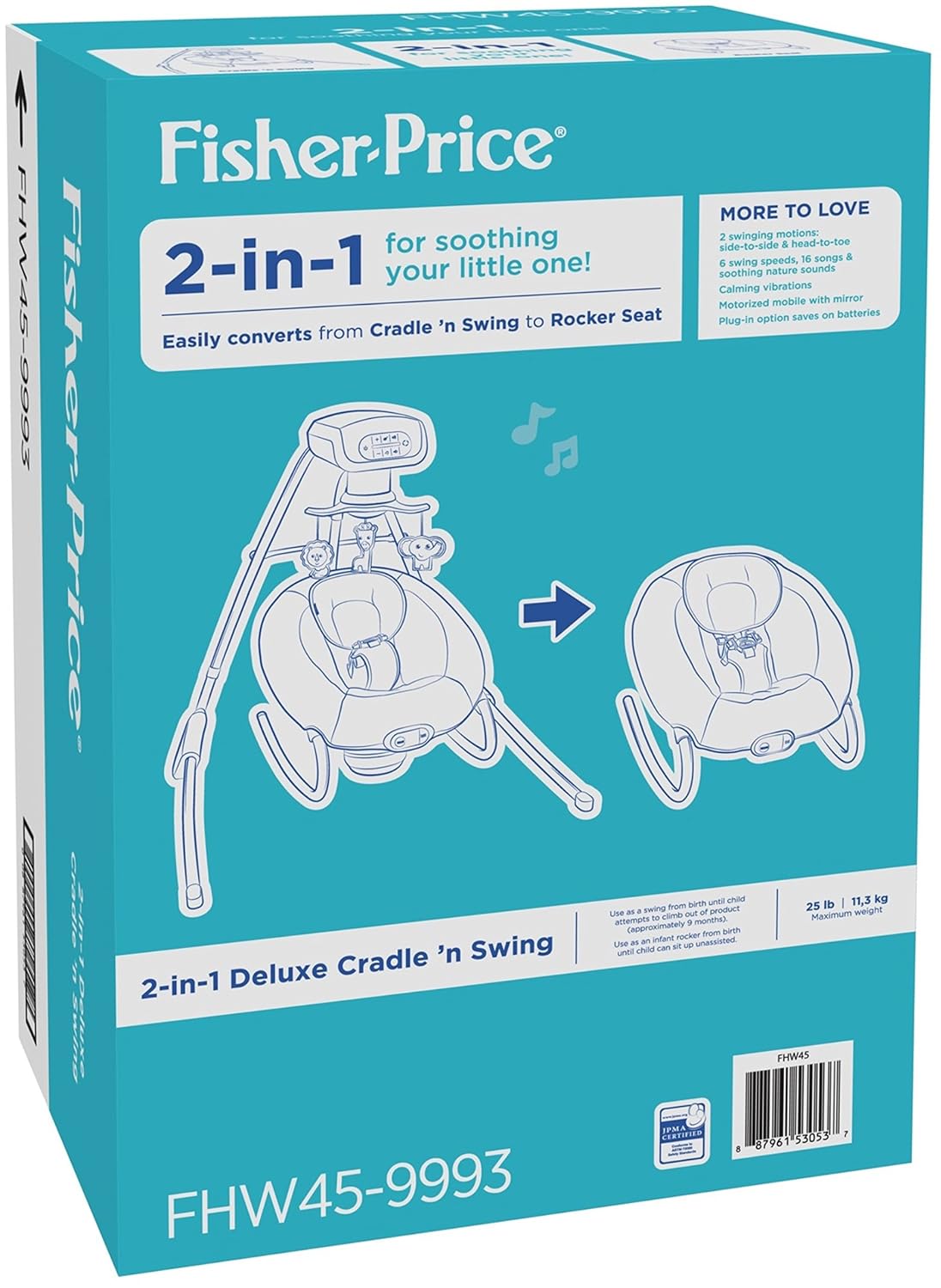 2 in 1 cradle n swing