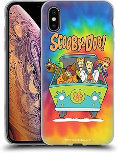 Head Case Designs Officially Licensed Scooby-Doo Tie Dye Mystery Inc. Soft Gel Case Compatible with Apple iPhone Xs Max