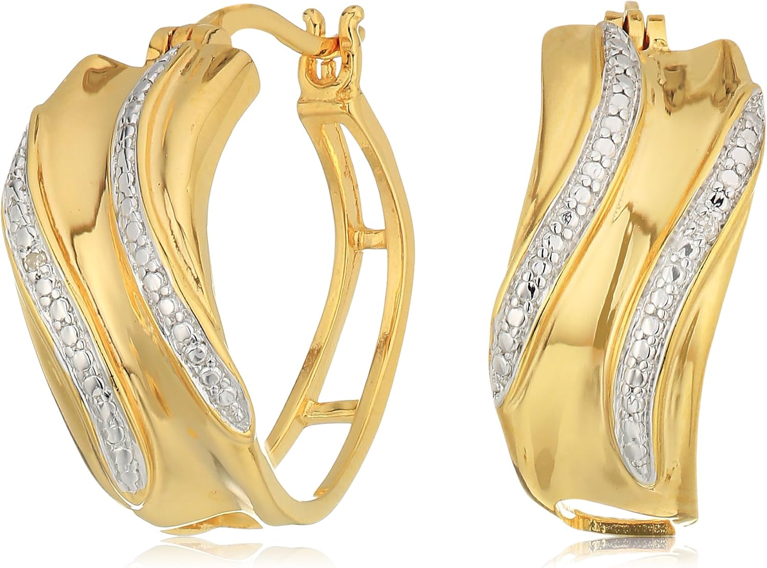 gold sterling earrings