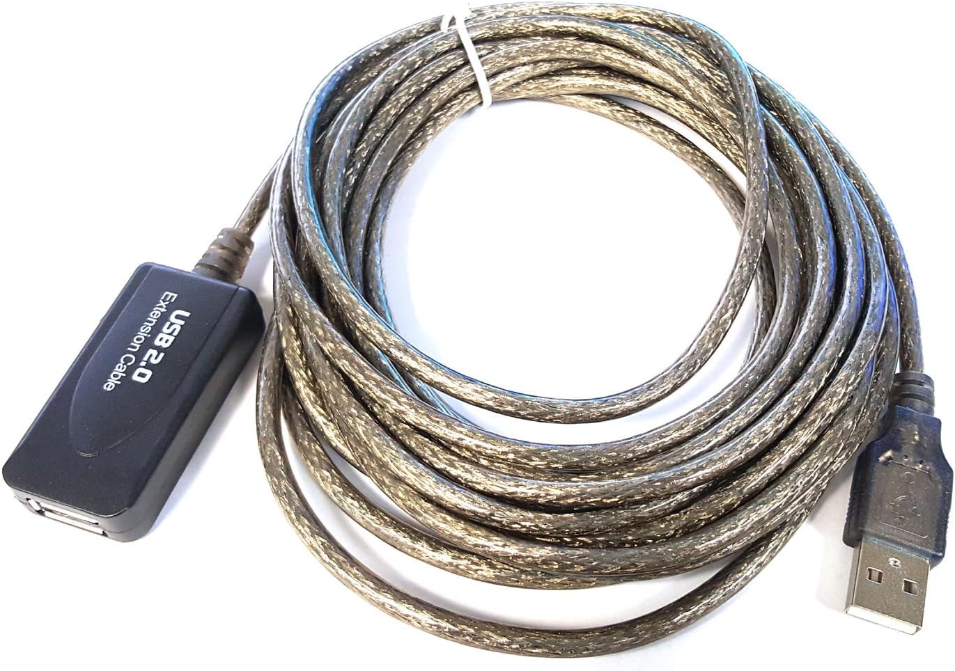 Fdit Long Reaching USB Active Repeater Extension Cable Lead Wire USB2.0 Booster (20M), Black - Image 5