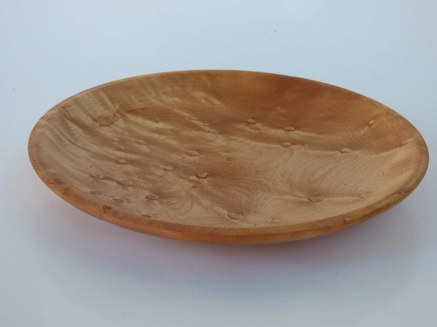 Wood Turned Birds Eye Maple Plate Handmade