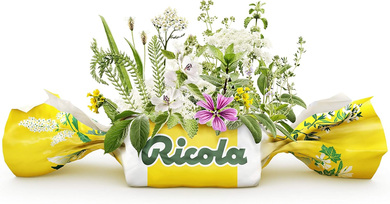 Ricola Honey Herb Herbal Cough Suppressant Throat Drops, 24ct Bag: Health & Personal Care