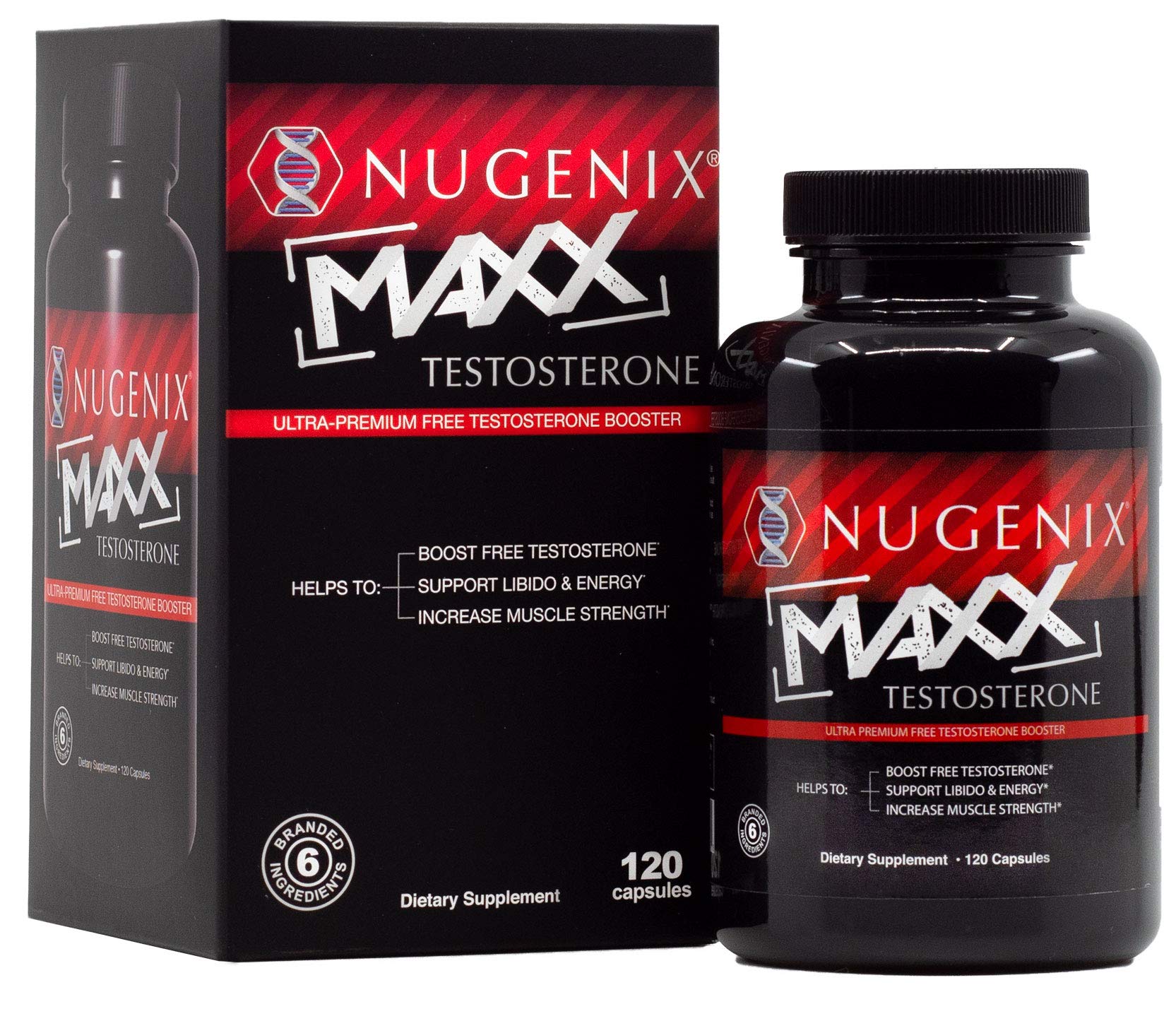 Nugenix Maxx Testosterone Hardcore Men's Testosterone Booster 120 Capsu
