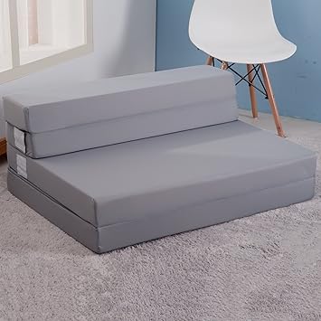 Buy Merax Tri Fold Foam Folding Mattress And Sofa Bed Grey
