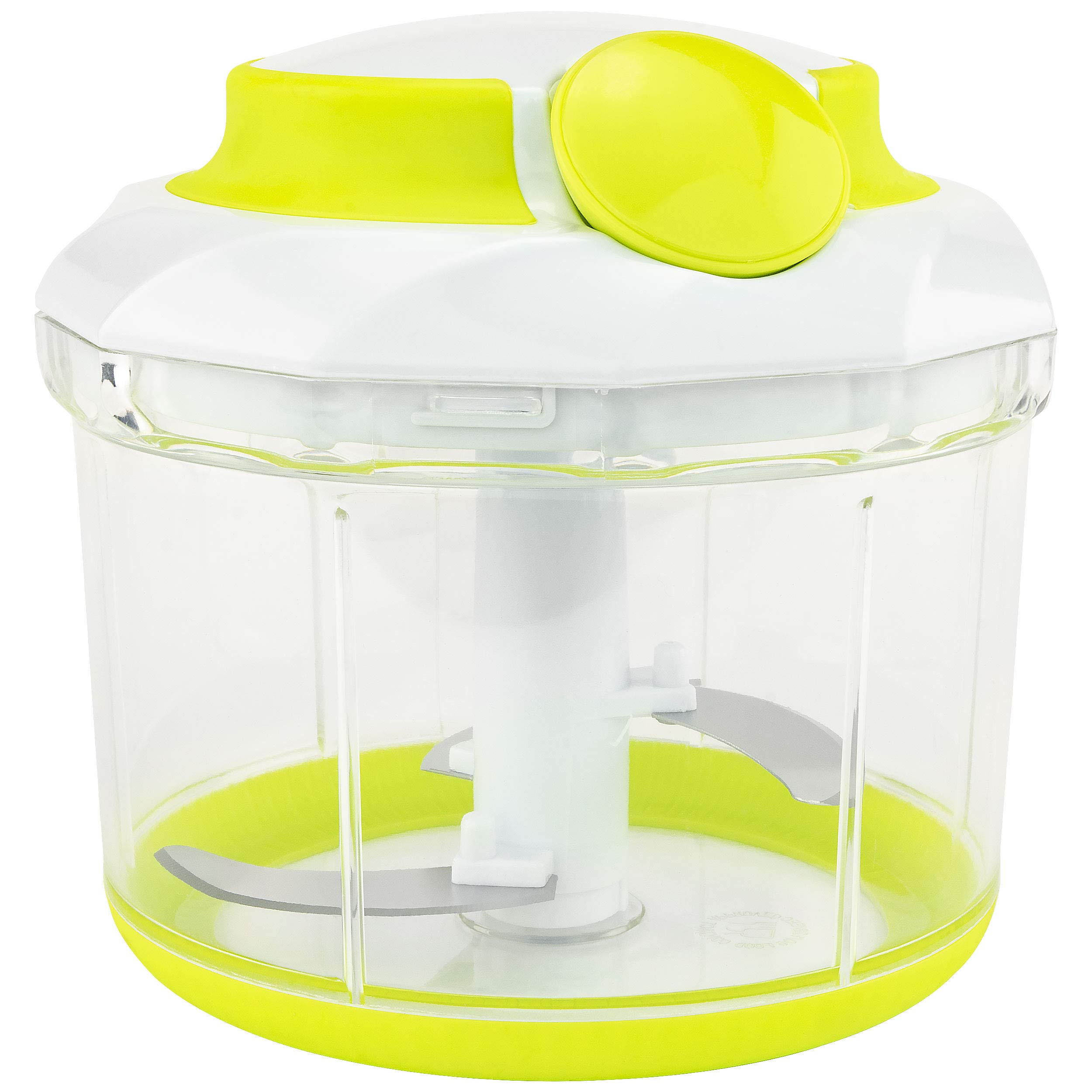 Southern Homewares Manual Handheld Food Chopper Vegetable & Meat, Large, White, 36 Ounce