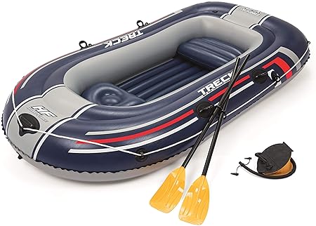 Bestway Hydro-Force Schlauchboot-Set Treck X 2, für 2 Personen, 255 x 127 x 36 cm